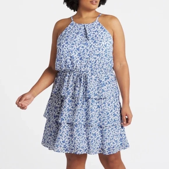 The General Good Dresses & Skirts - NEW The General Good ROSALIE Halter Neck Tiered Dress Size 1X - Stitch Fix
